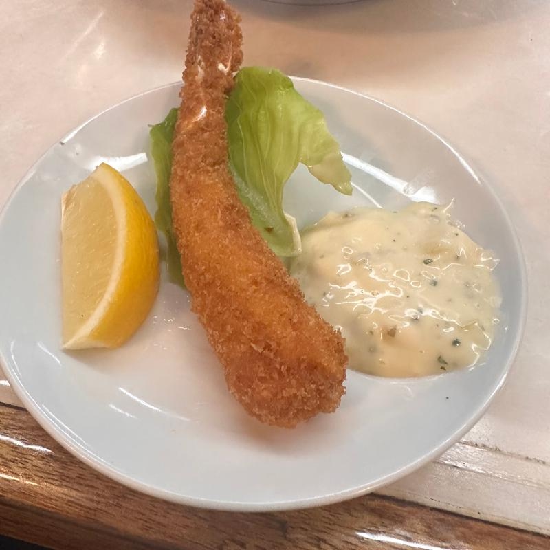 ちょい足しエビフライ(洋食 ヨシカミ)