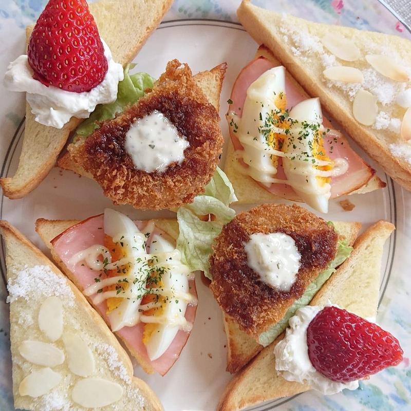 4種のオープンサンド(ラクレット×ラクレット)