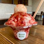 削りいちご アイスのせ(Rossa Berry (ロッサベリー)いちご農村カフェ)