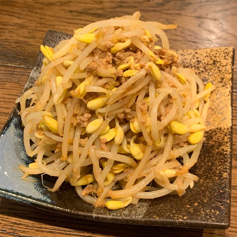 やや辛い肉味噌もやし(肉汁餃子のダンダダン 国立店)