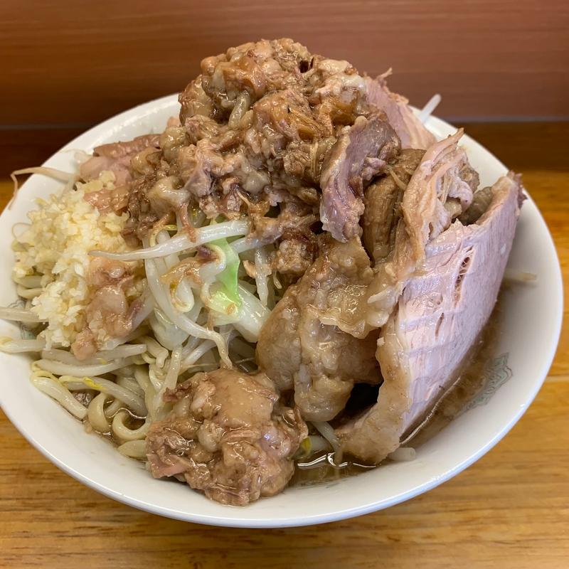 小ラーメン ぶた増し(ラーメン二郎 立川店)