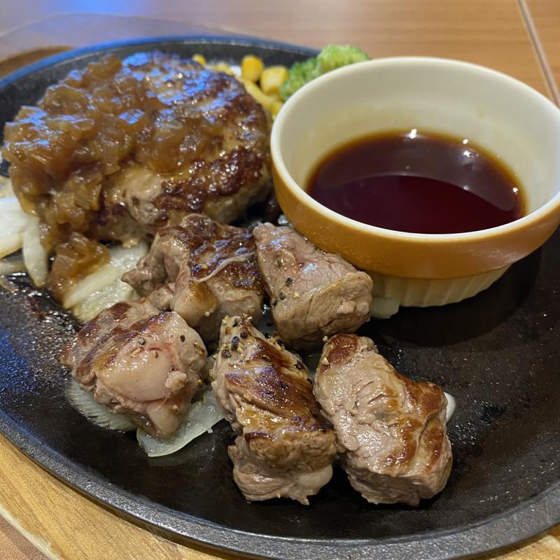 ジャポネギハンバーグ&カットステーキランチ(ココス 水海道バイパス店)