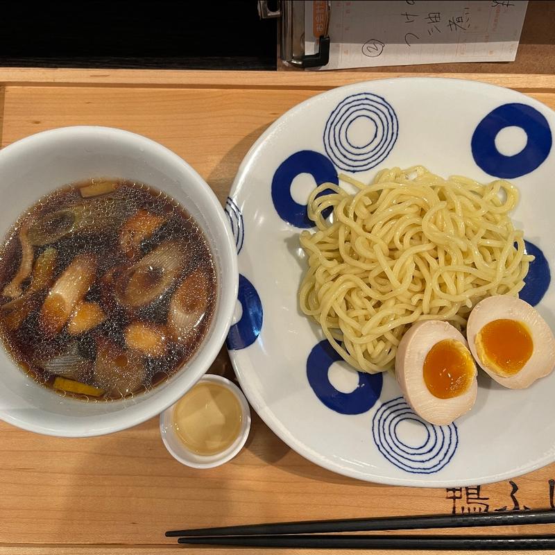 鴨つけ麺　半玉(鴨ふじ)