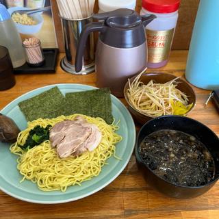 つけ麺　黒ばらのり　ネギ丼(ラーメンショップ椿 上彦川戸店)