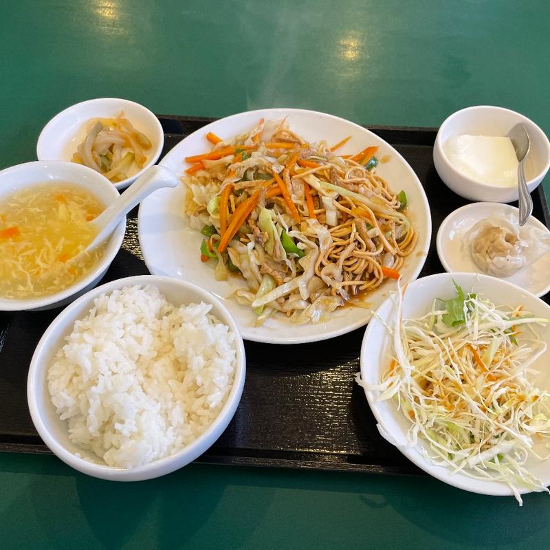 干し豆腐　豚肉炒め定食(百香亭 成田店)