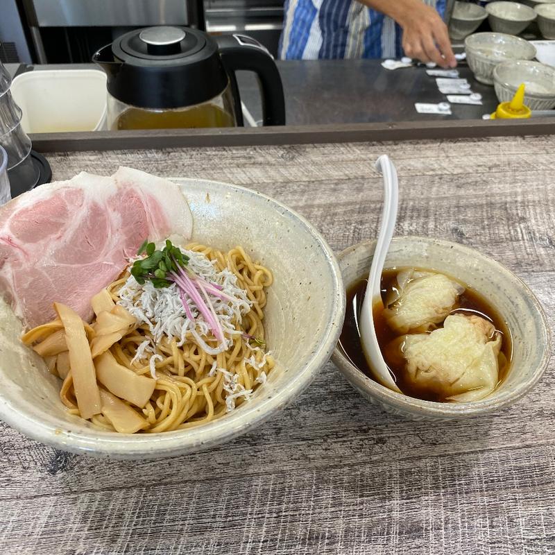 わんたんつけ麺(麺食堂くにを)