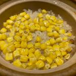 とうもろこし炊き込みご飯(旬菜 青山)