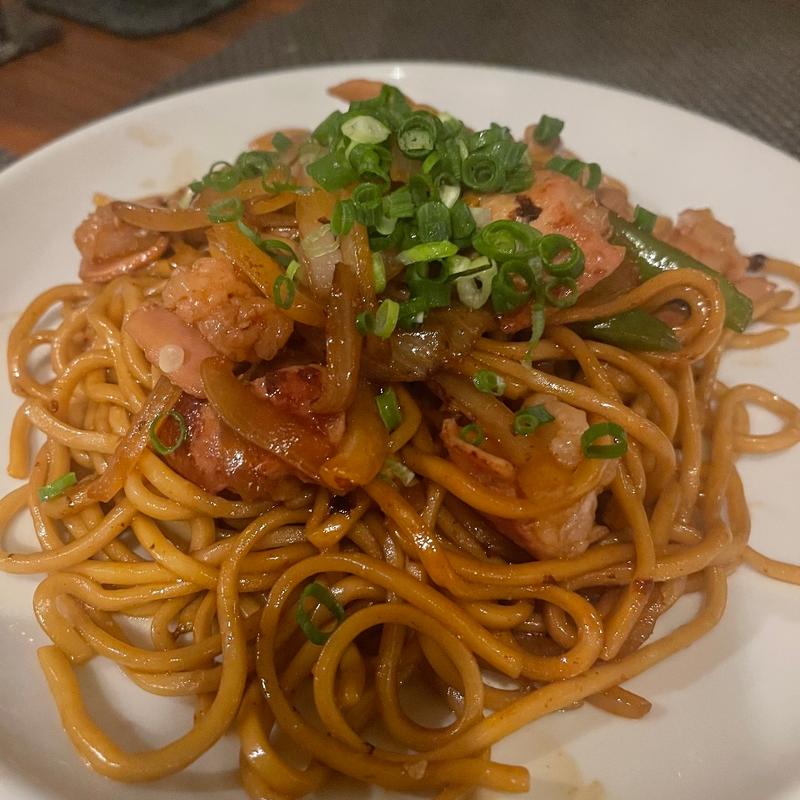 近江牛のホルモン焼きそば(DINING花)