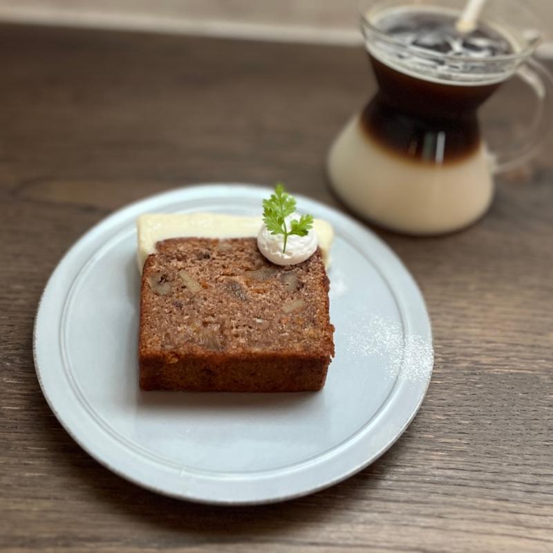 キャロットケーキ(お茶とお花とモンブラン)