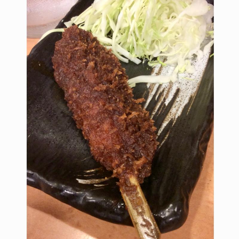 コーチン味噌串カツ(風来坊 エスカ店)