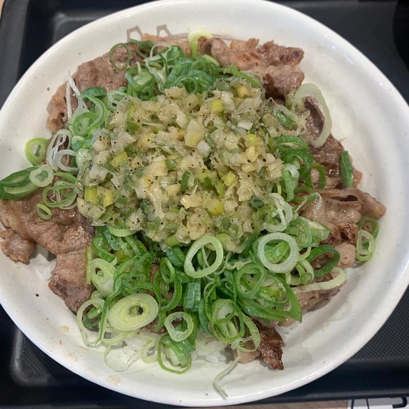 ネギ塩牛焼肉丼 大盛(松屋 小滝橋通り店 （オタキバシドオリテン）)