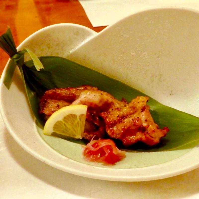 焼物(コーチンもも肉の岩塩焼き)(鳥銀 本店)