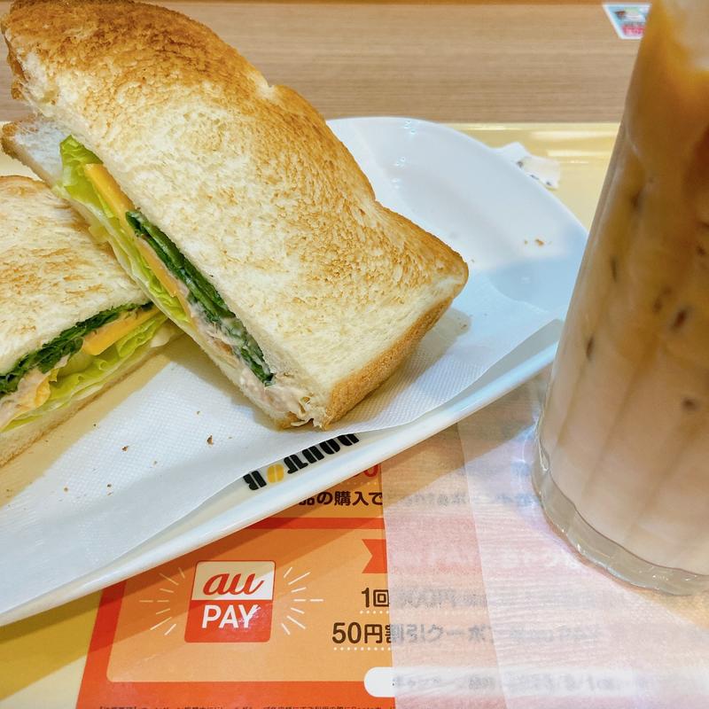 Bモーニングセット(ドトールコーヒーショップ 東大病院店)