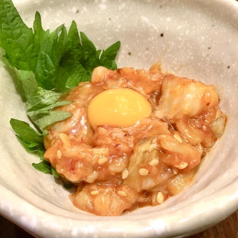 えんがわユッケ(嘉文 金山北店)