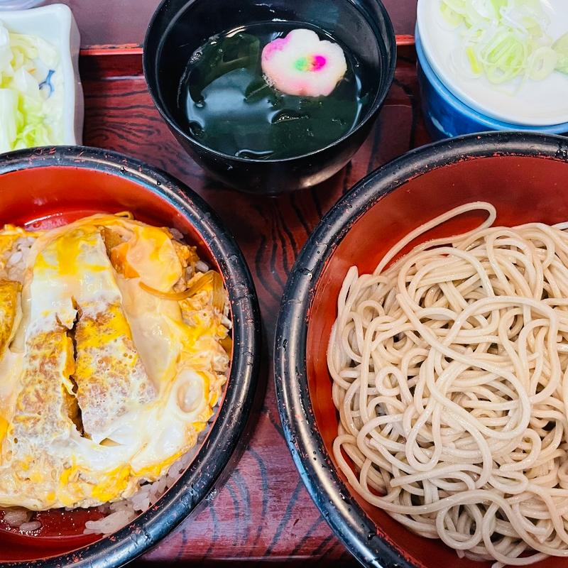 カツ丼そばセット(大村庵)