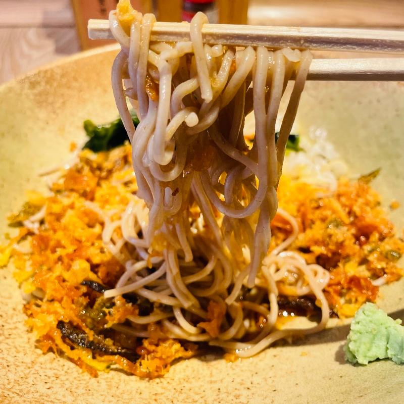 冷したぬきそば(蕎麦いまゐ 四ツ谷三丁目店)