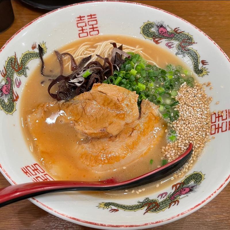 長浜ラーメン（あっさり）(麺の章九州とりとん)
