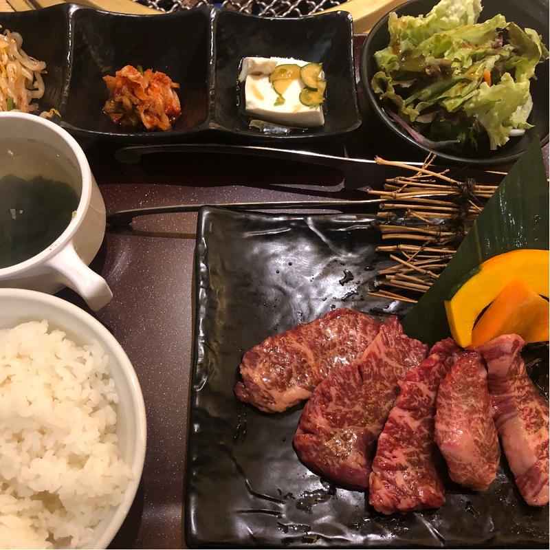 上ハラミランチ(焼肉 新羅 MONA新浦安店)