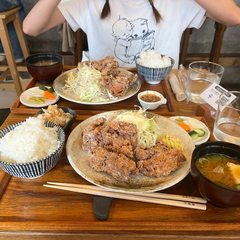 鶏唐揚げ定食　おろしポン酢(yuzuki)