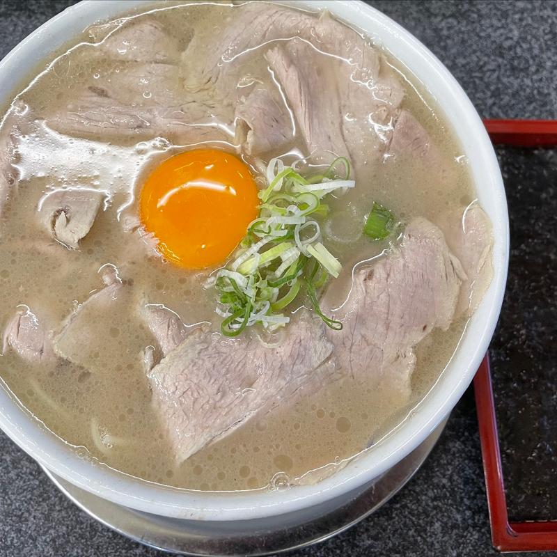 卵黄入りラーメン＋干し海苔(いちげん )