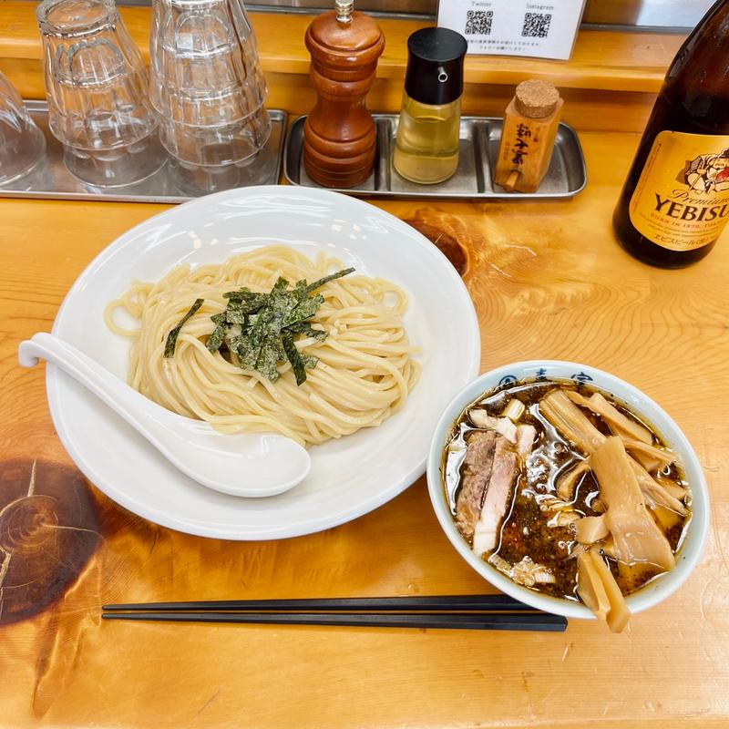 チャーシュー支那竹つけそば(中華そば 喜富)