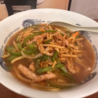 青椒肉絲麺(一平)