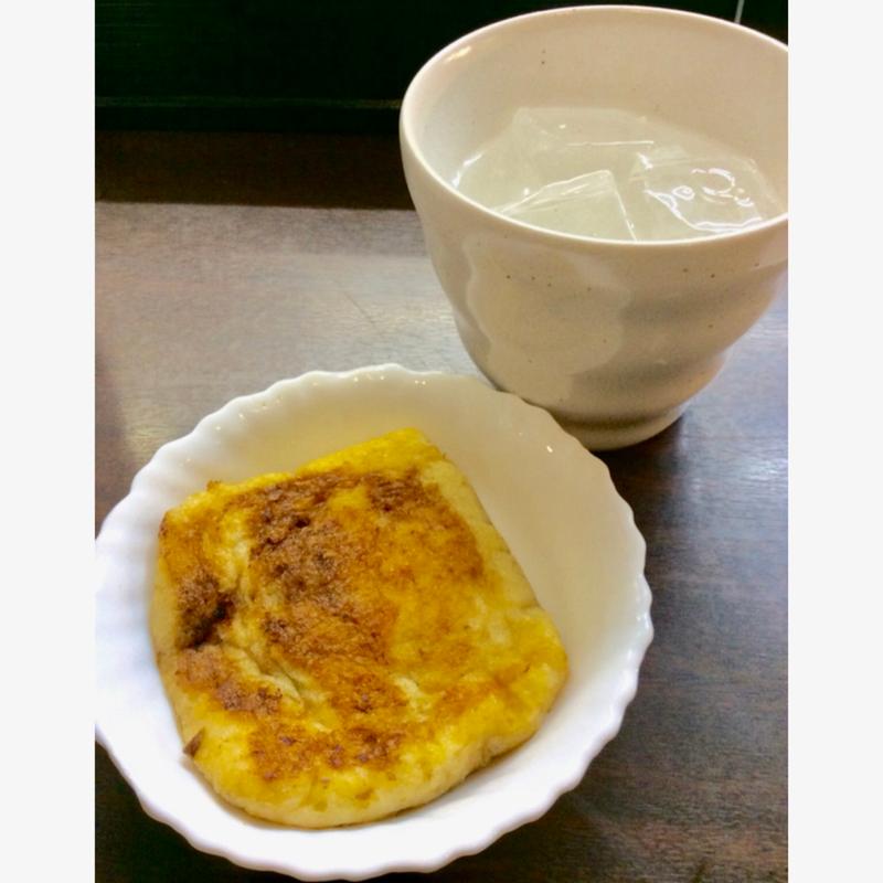 セットメニュー(焼酎ロック＋小皿料理)(かどや 上りホーム店)