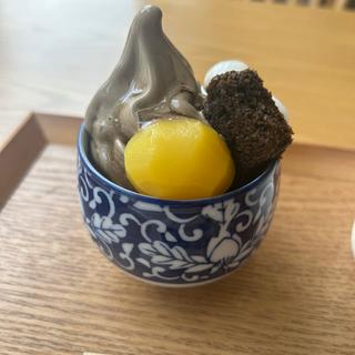ラテと選べる甘味セット(HOHO HOJICHA 焙茶専門店)