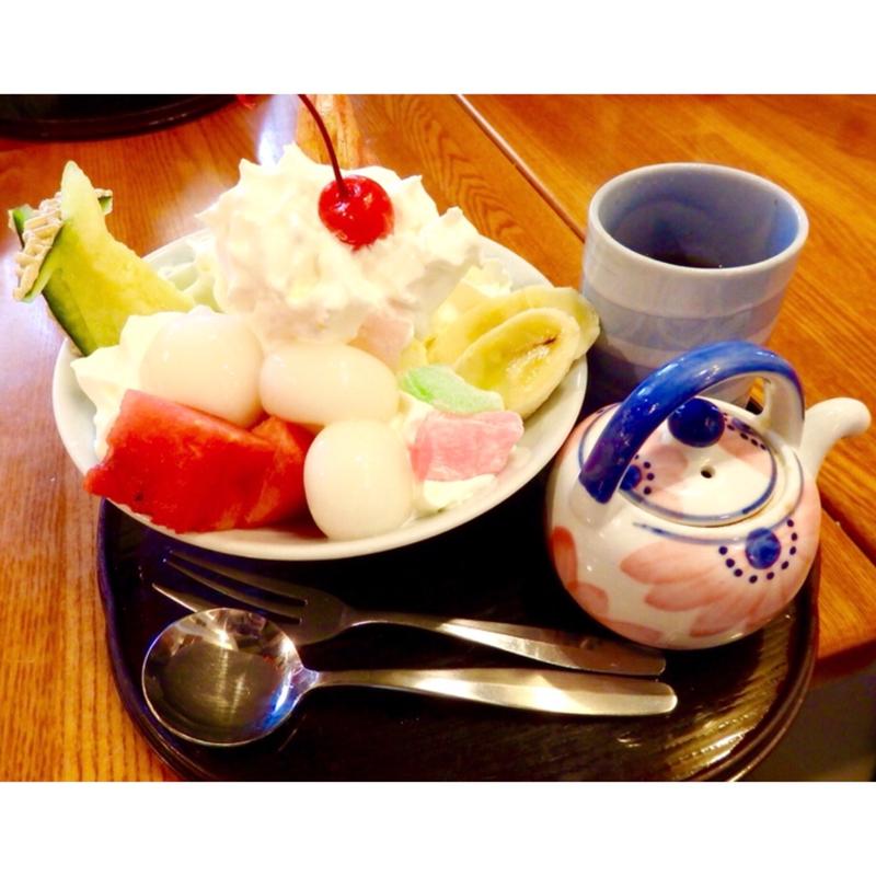 白玉の和パフェ(白壁カフェ 花ごよみ)