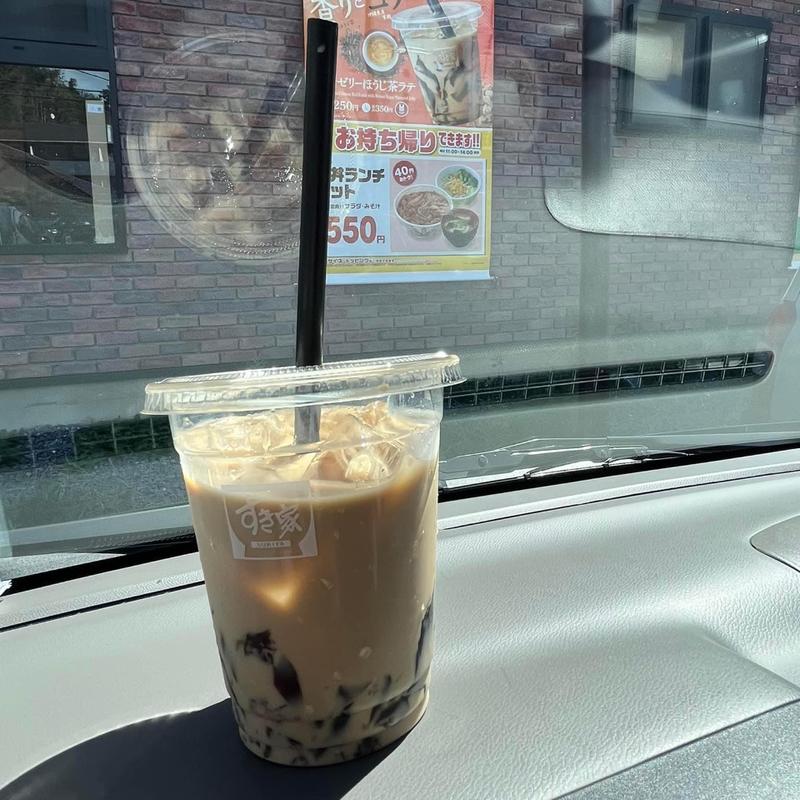 黒糖ゼリーほうじ茶ラテ(すき家 高円寺駅南口店)