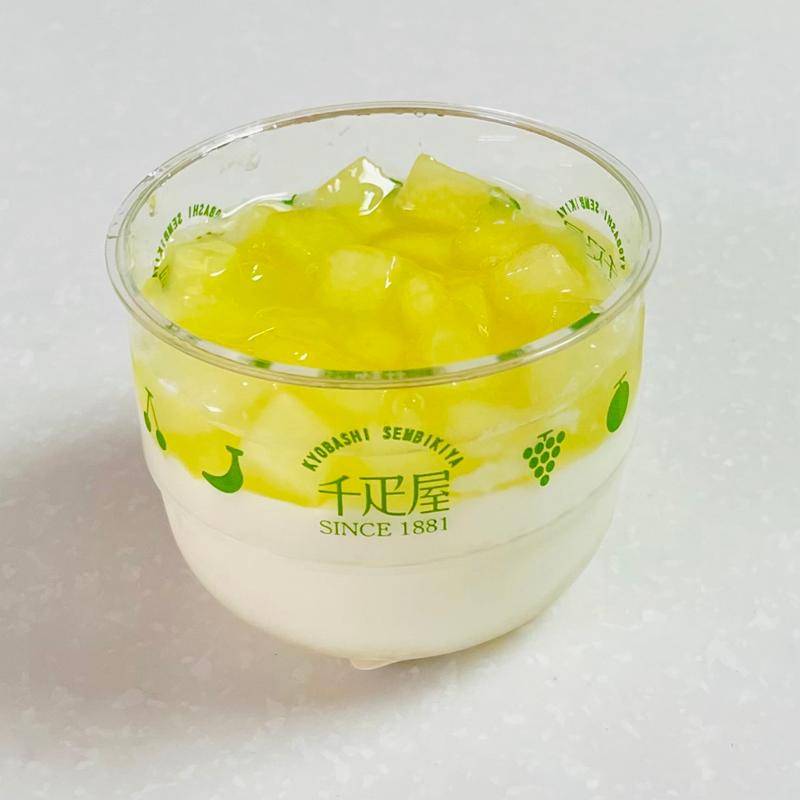 マスクメロンの杏仁豆腐(京橋千疋屋 東武池袋B1 ショップ)