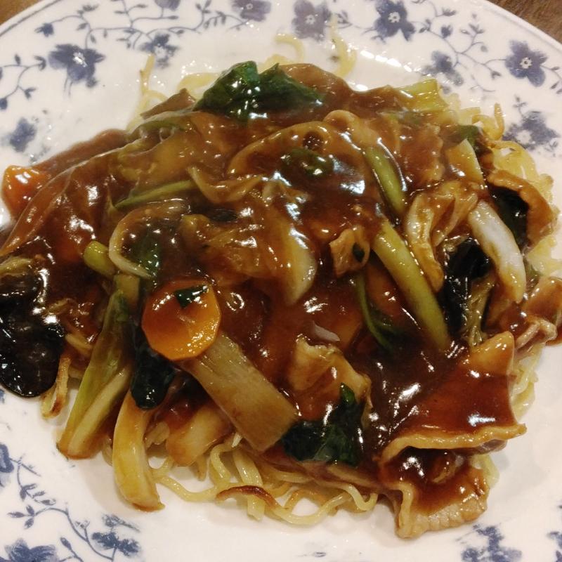 五目あんかけ焼きそば(周香港飯店 （シュウホンコンハンテン）)
