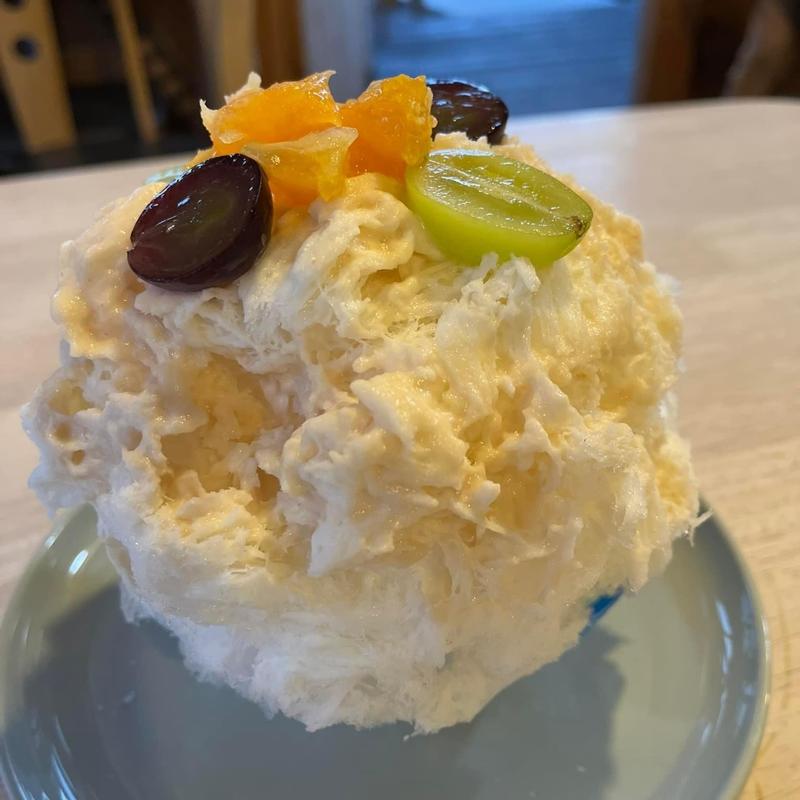 インゲン豆ミルクのかき氷(しあわせ かき氷店)