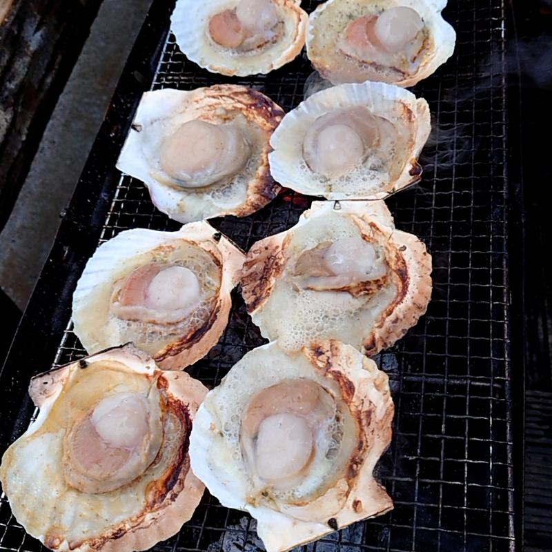 殻つき帆立(水海道あすなろの里)