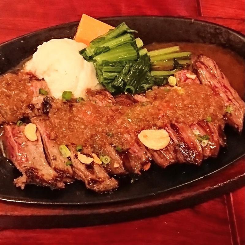 絶品赤身ハラミステーキ(200g)(THE HOF BRAU)