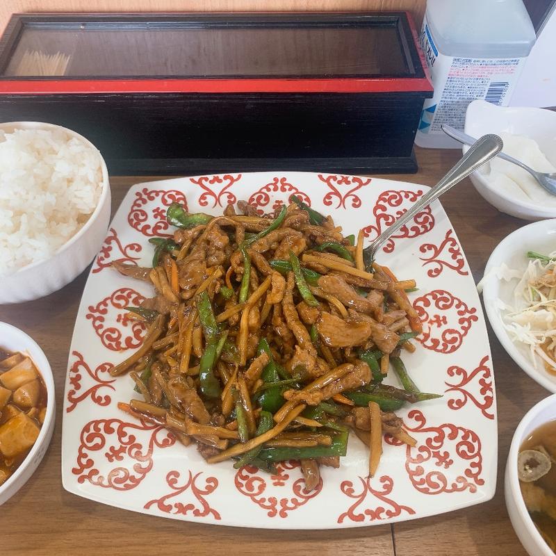 青椒肉絲(中國面飯食堂 祥龍房 東八道路店)