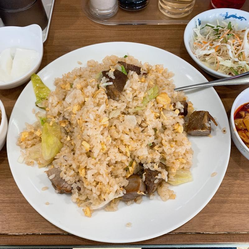 チャーシューレタスゴロゴロチャーハン(中國面飯食堂 祥龍房 東八道路店)