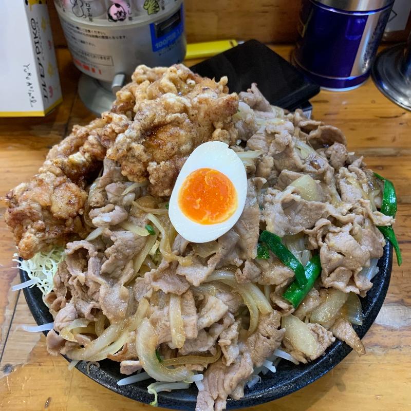 唐揚げ焼肉丼(二代目蝦夷 )