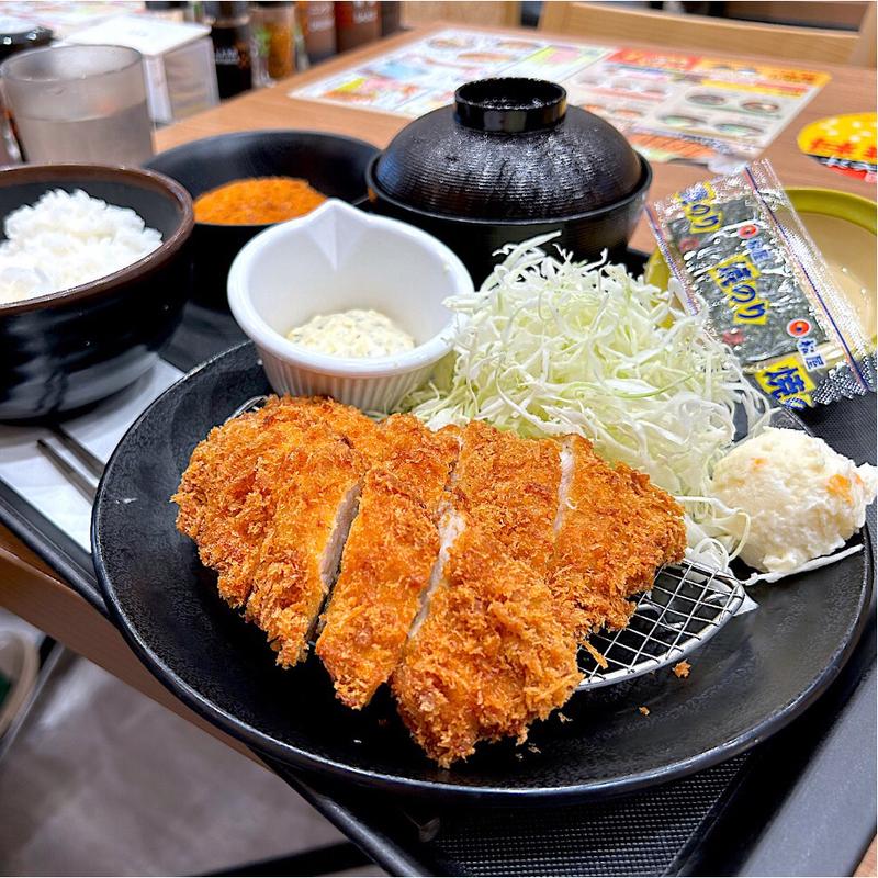 得朝ささみかつ定食 コロッケ(松のや 仙台中央店)