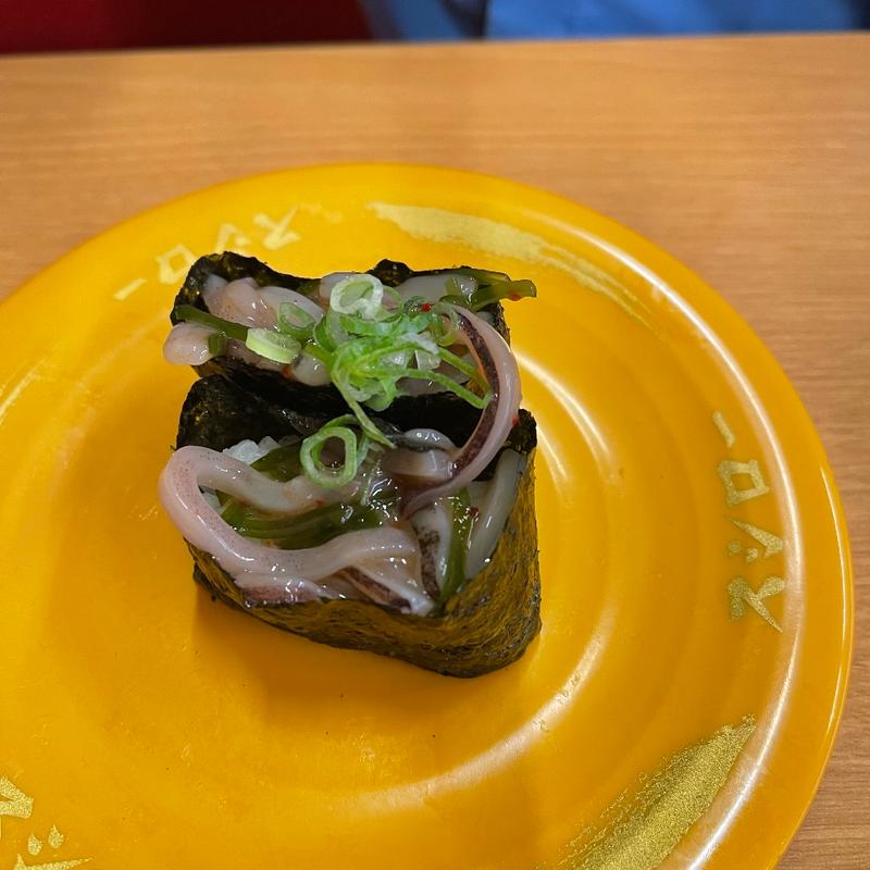 いかと昆布の磯和え軍艦(スシロー 三木店)