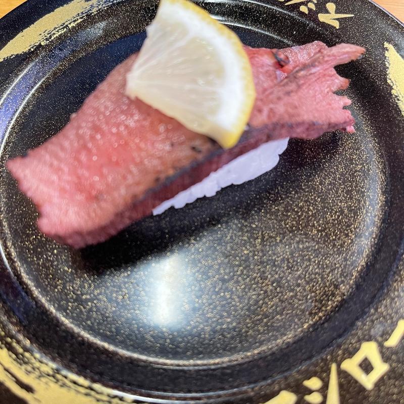 大切り牛タン握り(スシロー 三木店)