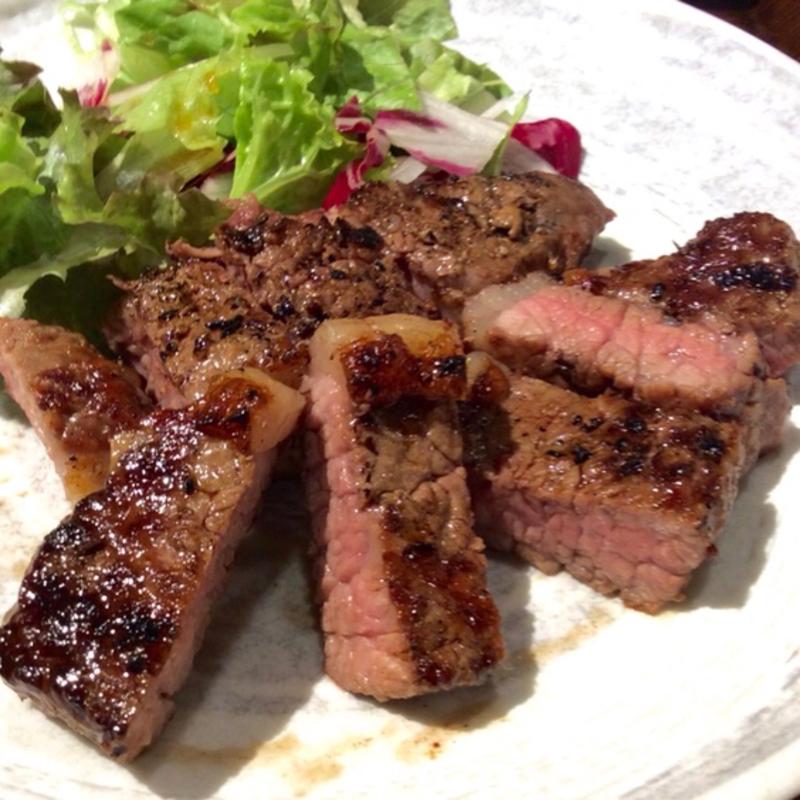 ステーキ(オーダーミスの追加分)(仙台牛たんとお酒 もりの屋 梅田阪急三番街店)