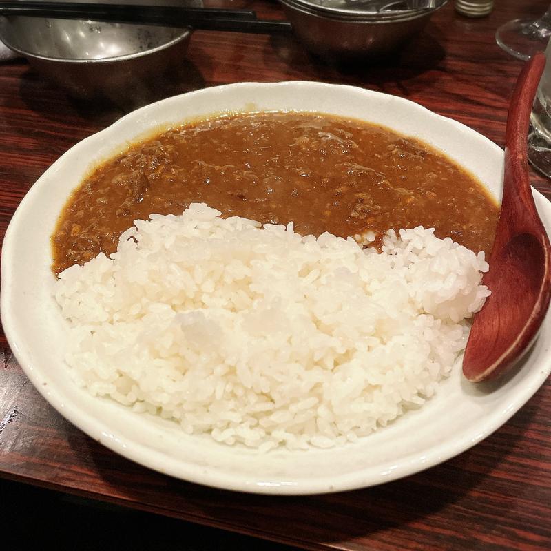 牛すじカレー(魅惑の七輪 らんまん （ミワクノシチリンランマン）)