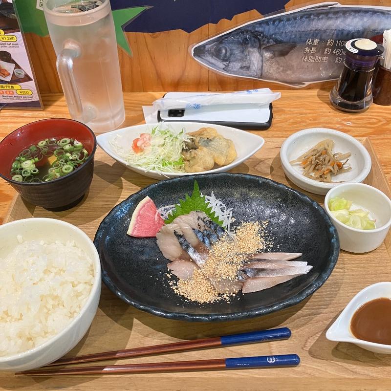 胡麻さば定食(SABAR＋　広島国際通り店)