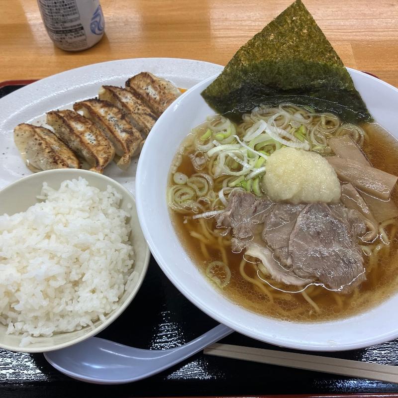 東京ラーメン+ライス餃子はアプリクーポンて(ゆにろーず日立太田店)