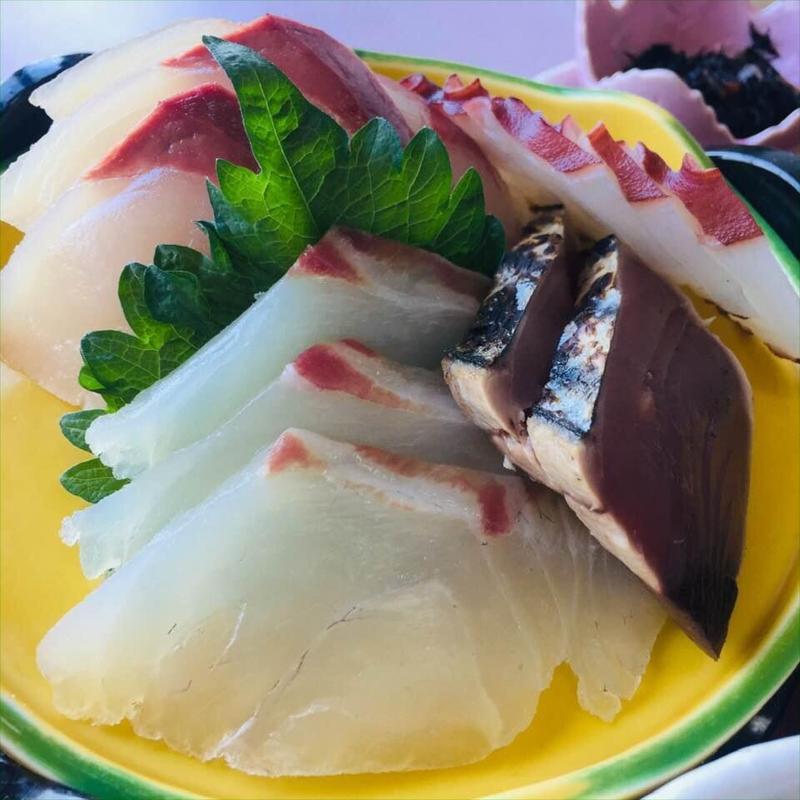 た真鯛、カンパチ、鰹、地蛸の刺身_河丁みらいランチ(河丁 （かわちょう）)