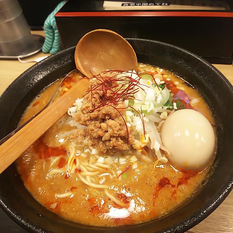 白胡麻担々麺+味玉(麺や 蓮と凜 （メンヤ レントリン）)