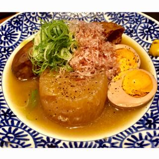 鶏白湯おでん おまかせ5種(ぬる燗佐藤 大坂)