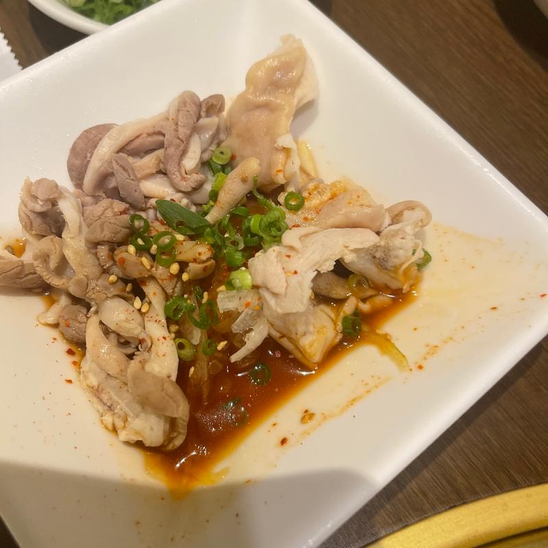 さっぱりピリ辛酢モツ(焼肉ダイニング ワンカルビ 三木店)