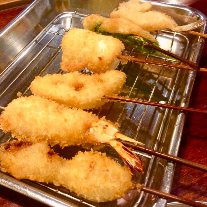 盛り合せ6本(串かつ 七福神 )